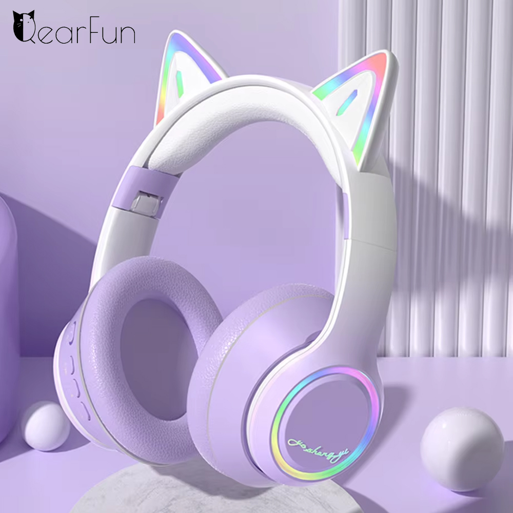 RGB Cat Ear Bluetooth Headphon - Kids Outdoor Music avaliação e preço