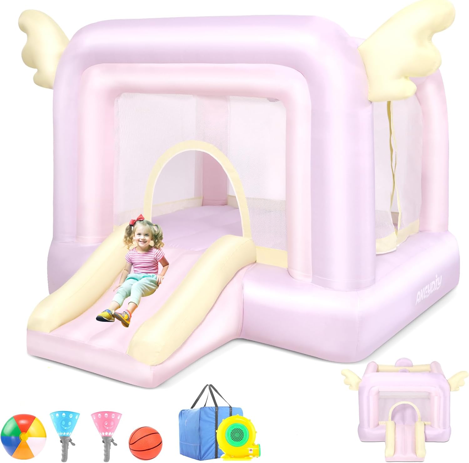 Inflatable Bouncy Castle with  - Kids Outdoor Jumping Castle avaliação e preço