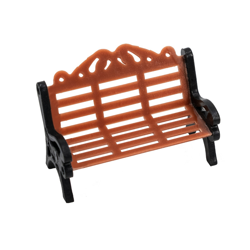 10PCS Miniature Park Bench Mod - Kids Outdoor Bench avaliação e preço