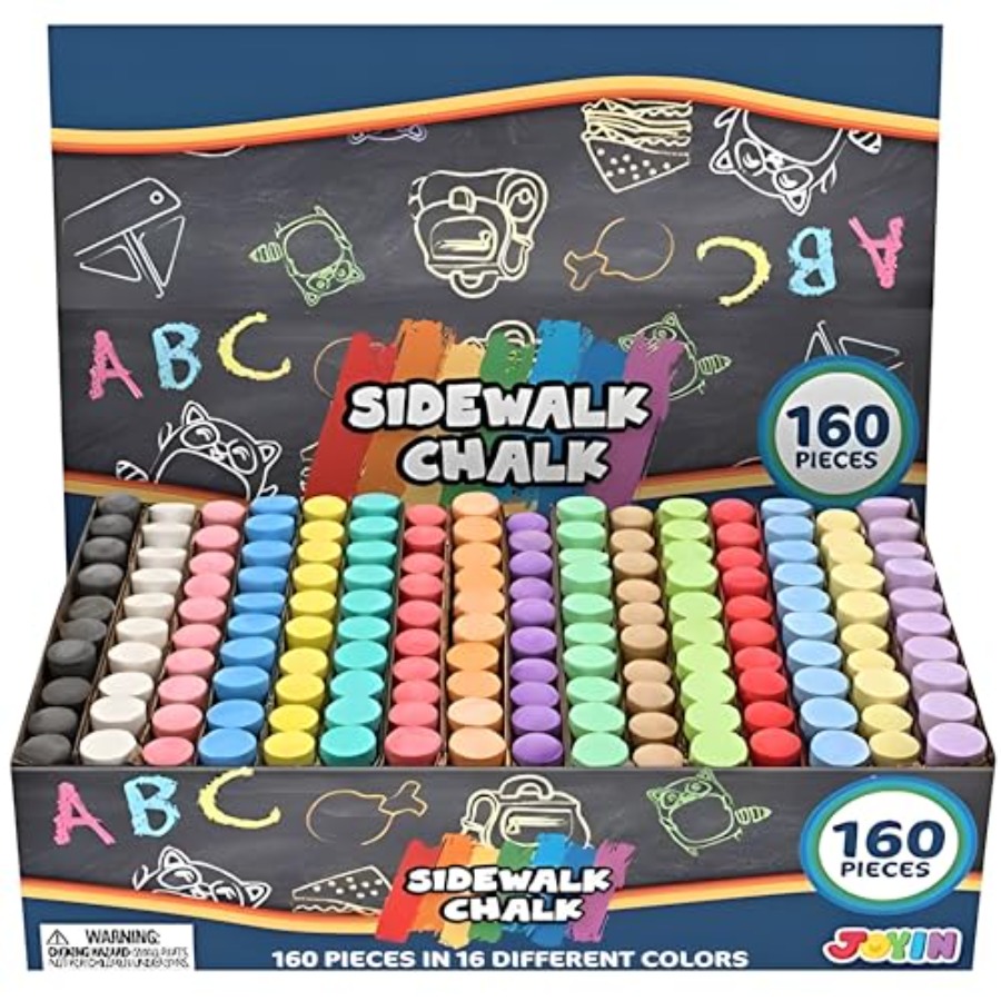 160 PCS Sidewalk Chalks Set-16 - Chalk Outdoor Jumbo avaliação e preço