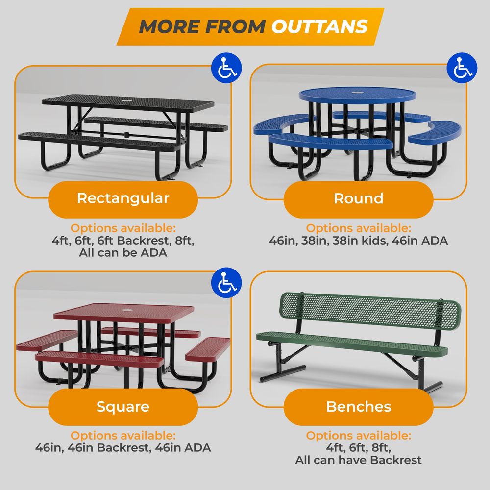 Metal Picnic Tables for Kids f - Kids Outdoor Table With Umbrella avaliação e preço