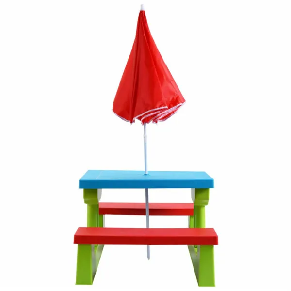 Children Outdoor Picnic Table  - Kids Outdoor Table With Umbrella avaliação e preço