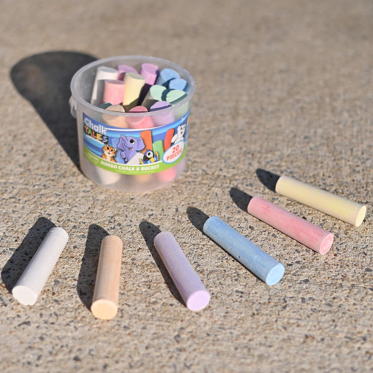 Kids Sidewalk Chalk Set with S - Chalk Outdoor Jumbo avaliação e preço