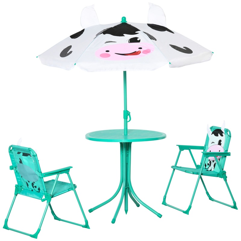 Outdoor Folding Kids Table and - Kids Outdoor Table With Umbrella avaliação e preço