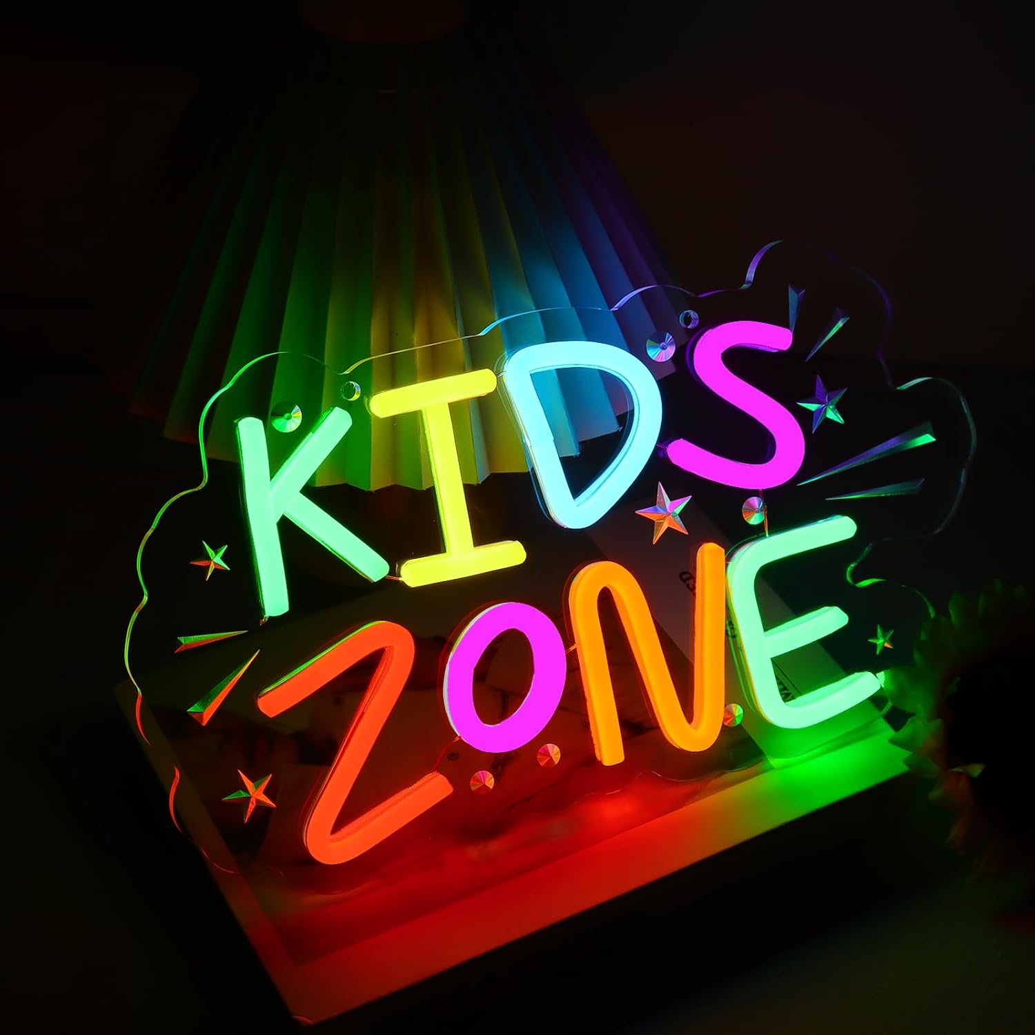 Kids Zone Neon Sign Art Wall L - Kids Outdoor Zone avaliação e preço