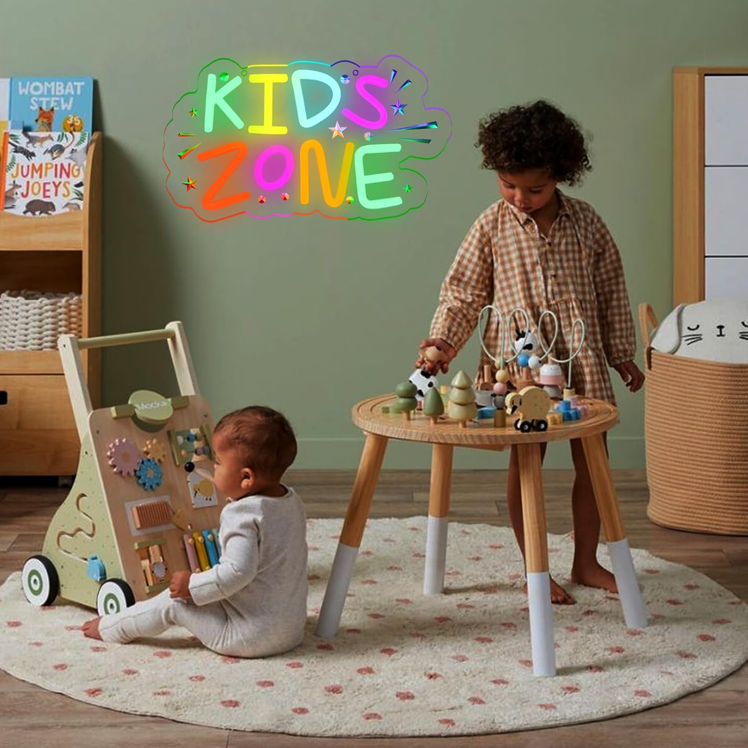 Kids Zone Neon Sign Art Wall L - Kids Outdoor Zone avaliação e preço