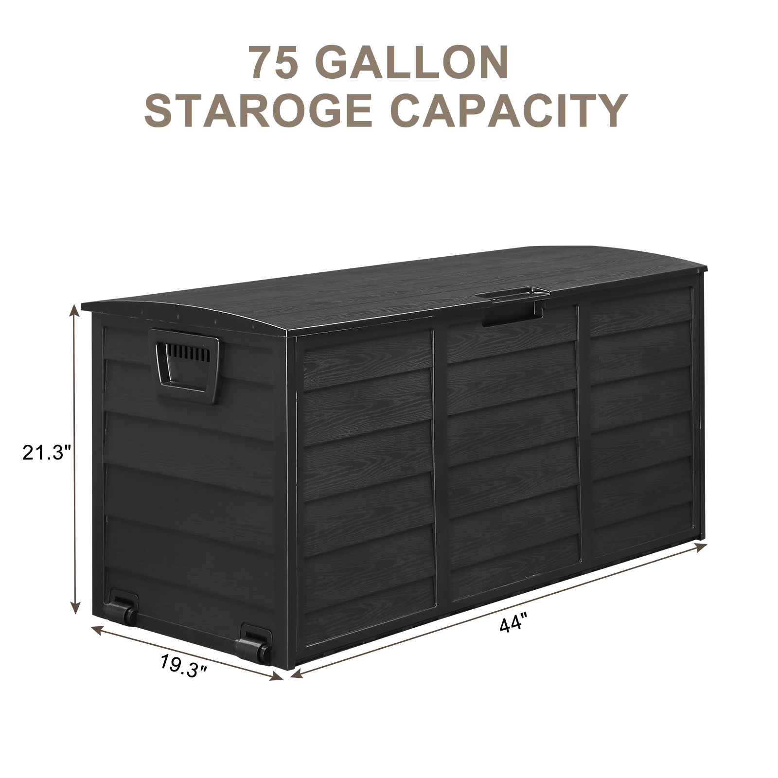 75gal 280L Outdoor Garden Plas - Kids Outdoor Toy Storage avaliação e preço
