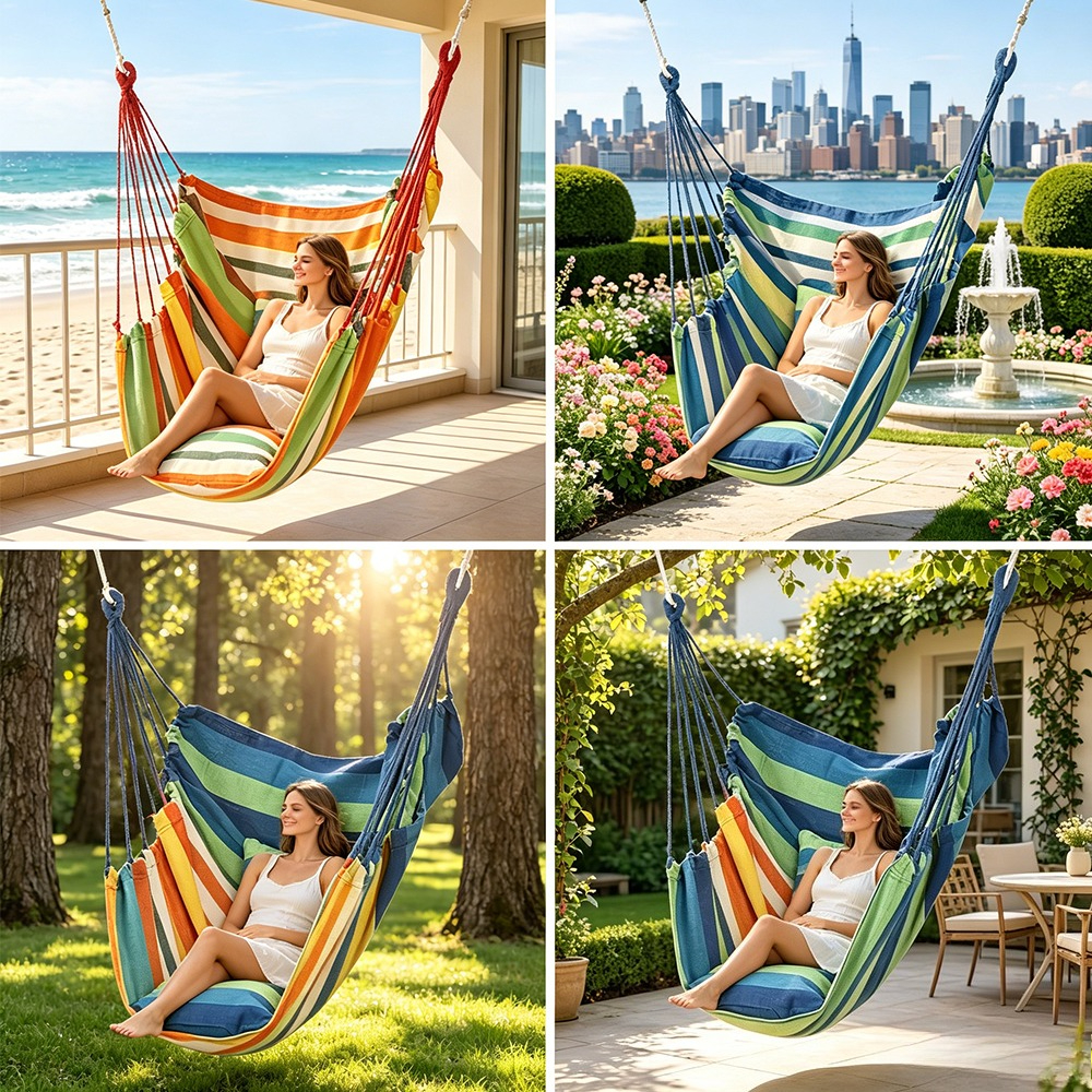 Hanging Chair Outdoor Hanging  - Kids Outdoor Hammock avaliação e preço