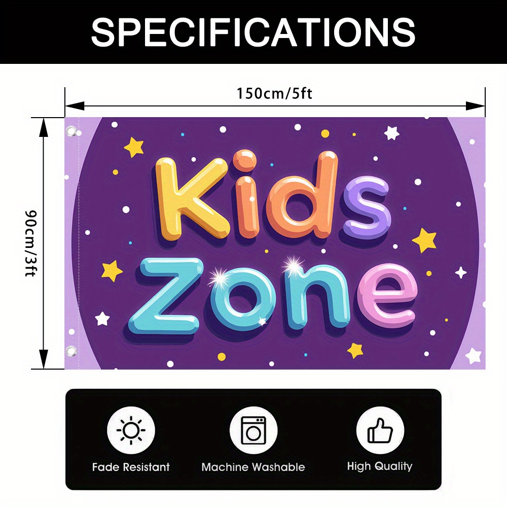Kids Zone Garden Flag Durable  - Kids Outdoor Zone avaliação e preço