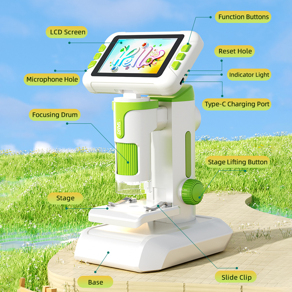 3 in 1 Microscope 1600X Kids S - Kids Outdoor Microscope avaliação e preço