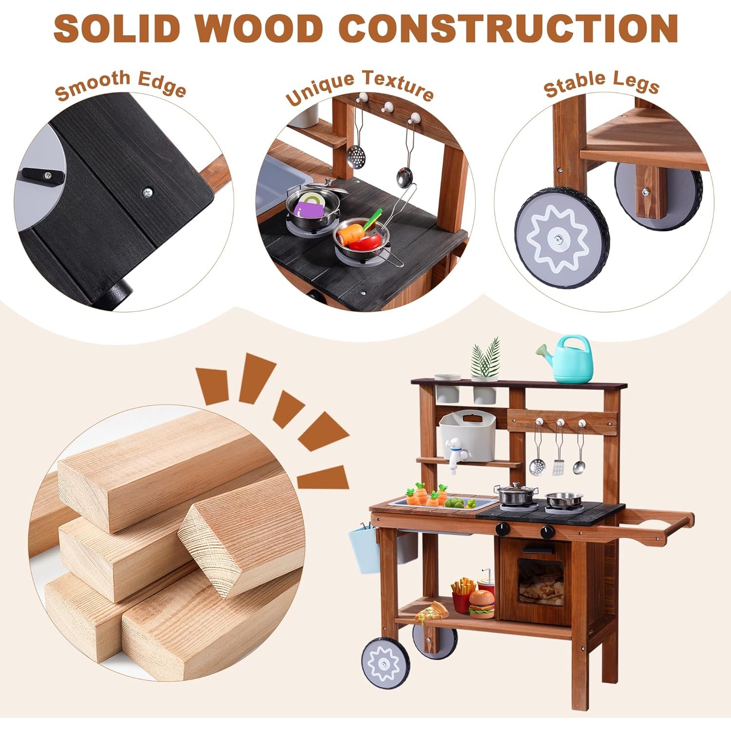 Outdoor Mud Kitchen Toy for Ki - Kids Outdoor Sink avaliação e preço