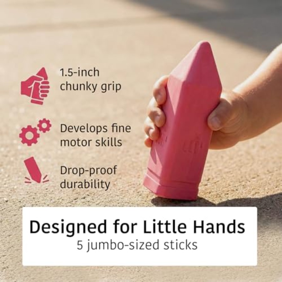 Non-Toxic Sidewalk Chalk for T - Chalk Outdoor Jumbo avaliação e preço