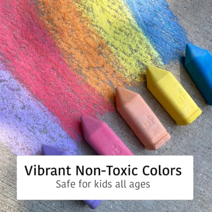 Non-Toxic Sidewalk Chalk for T - Chalk Outdoor Jumbo avaliação e preço
