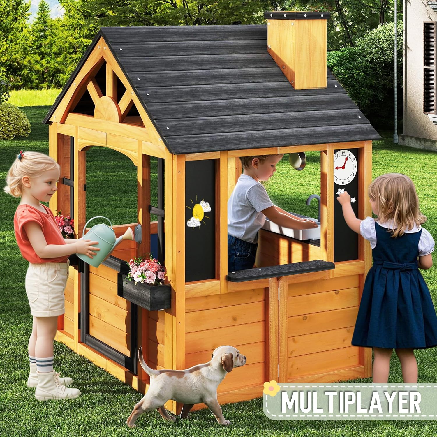 Cedar Wooden Kids Outdoor Play - Kids Outdoor Sink avaliação e preço