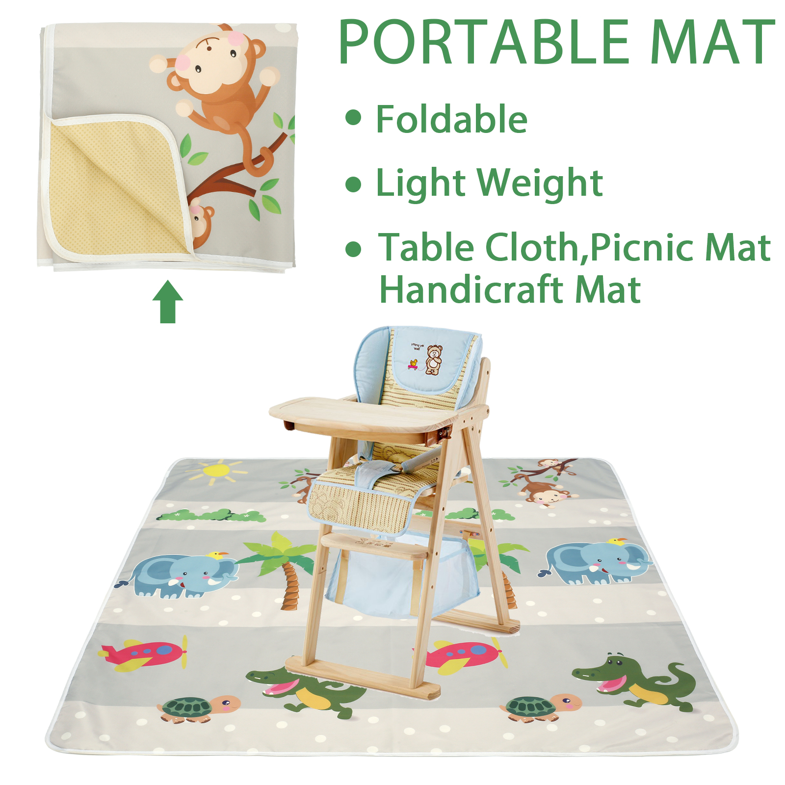Baby Splat Mat for Under High  - Kids Outdoor Bench avaliação e preço