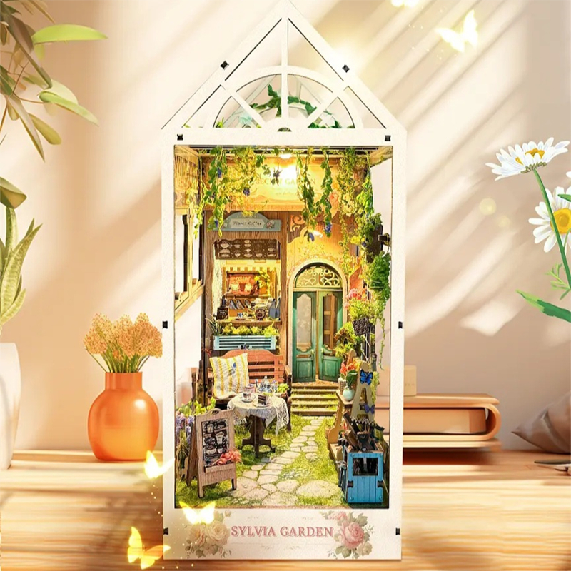 DIY Wooden Book Nook Shelf Ins - Kids Outdoor Wooden Playhouse avaliação e preço