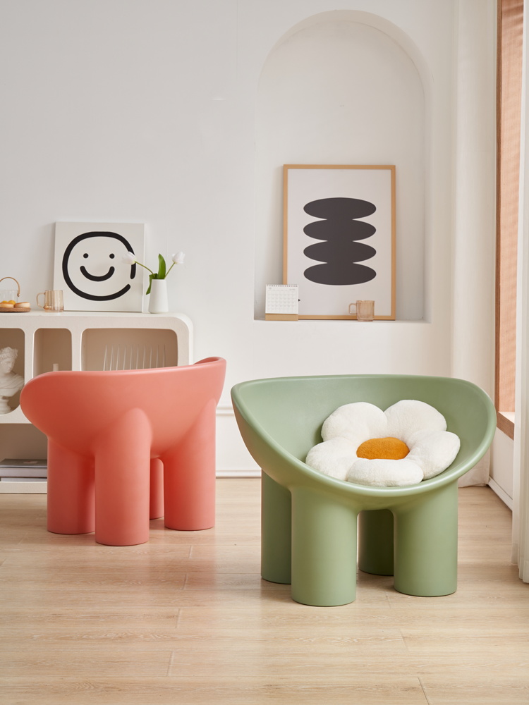 Scandinavian-Style Plastic Ele - Kids Outdoor Lounge Furniture avaliação e preço