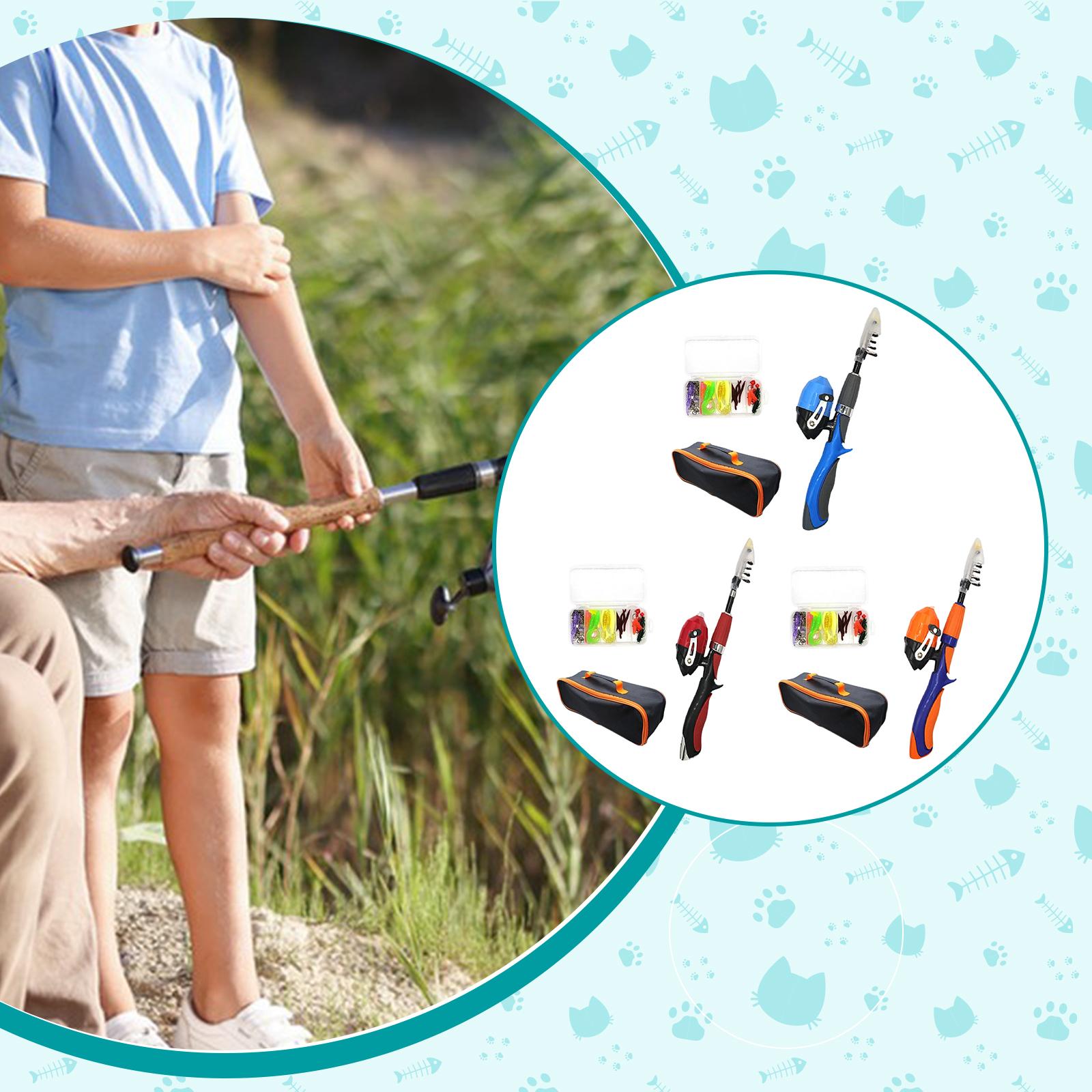 Mini Kids Fishing Rod Kit Port - Kids Outdoor Adventure Kit avaliação e preço