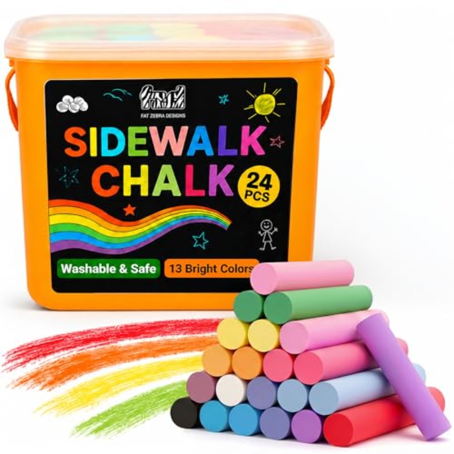 24 PCS Sidewalk Chalk for - 13 - Chalk Outdoor Jumbo avaliação e preço