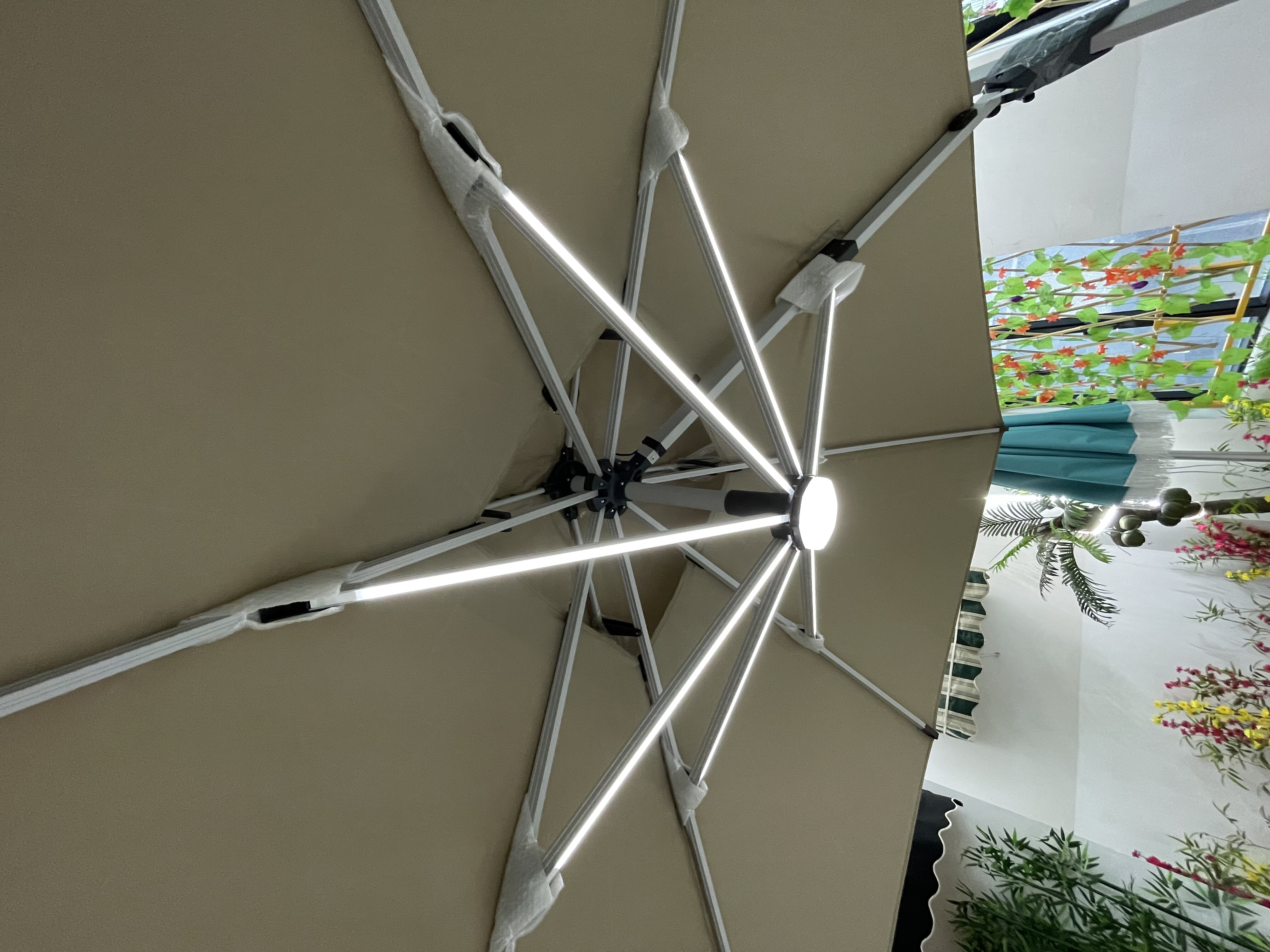 Kids Led Umbrella Solar Patio  - Kids Outdoor Table With Umbrella avaliação e preço