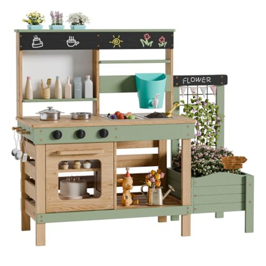 Outdoor kitchen for kids: wood - Kids Outdoor Sink avaliação e preço