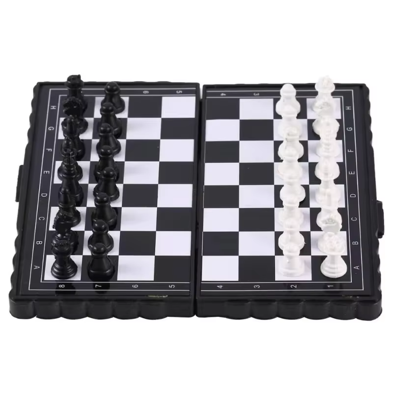 Chess Set  Mini Magnetic  Fold - Kids Outdoor Toys B&Q avaliação e preço