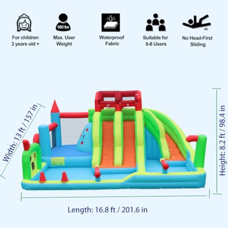 Outdoor inflatable water slide - Kids Outdoor Zone avaliação e preço