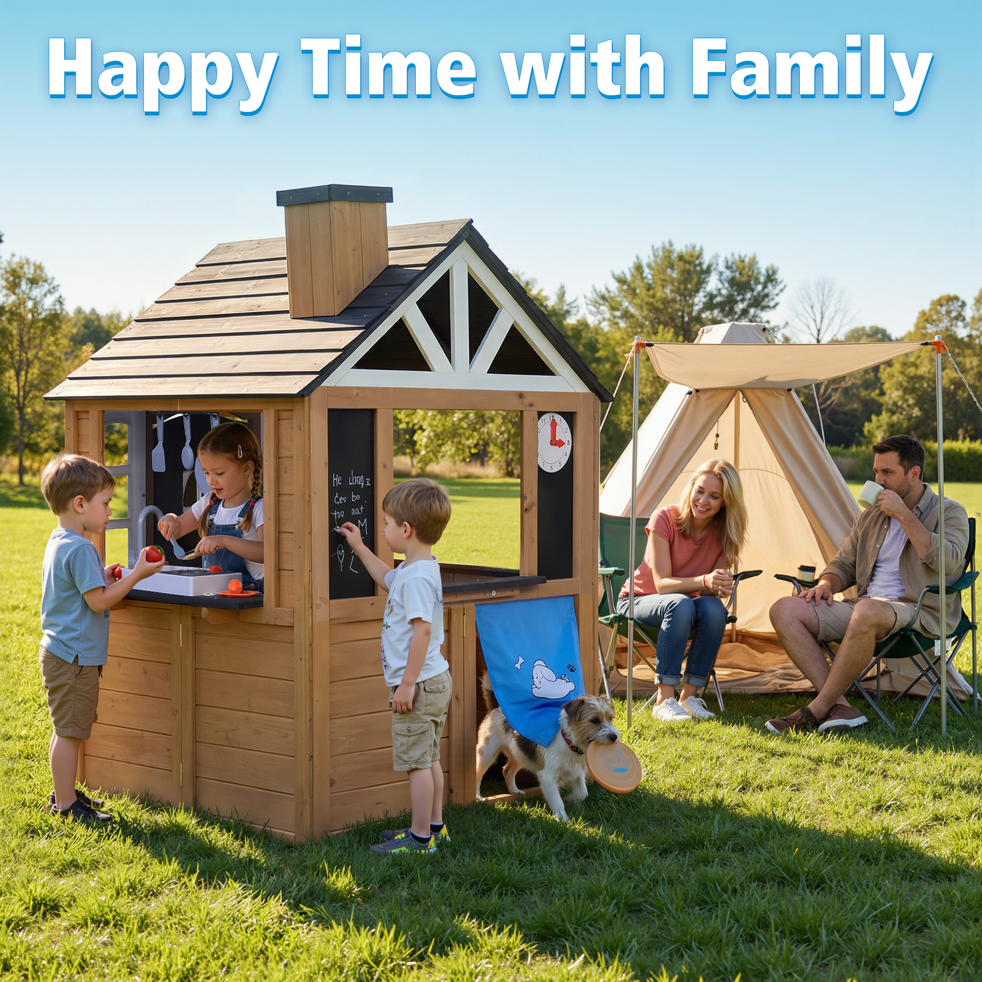 Kids Wooden Playhouse Outdoor  - Kids Outdoor Sink avaliação e preço