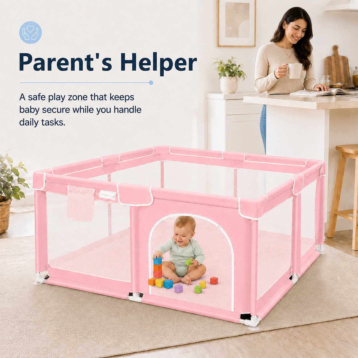 Kmaier Baby Playpen Indoor/Out - Kids Outdoor Zone avaliação e preço