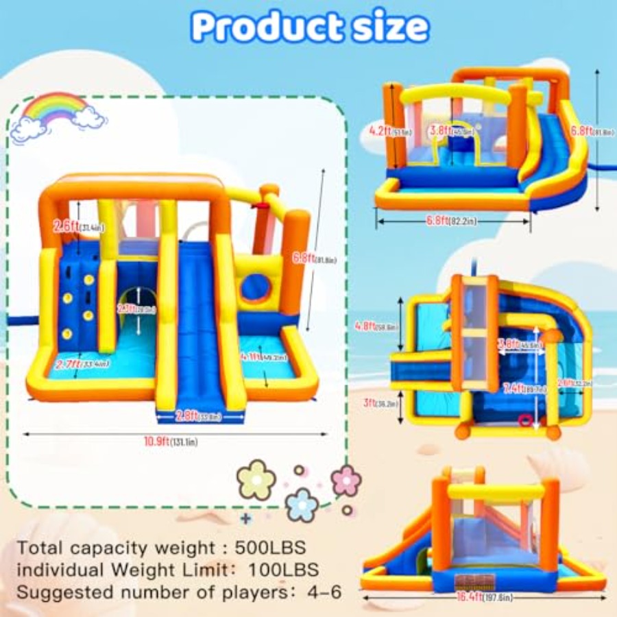 Outdoor bounce house water sli - Kids Outdoor Zone avaliação e preço