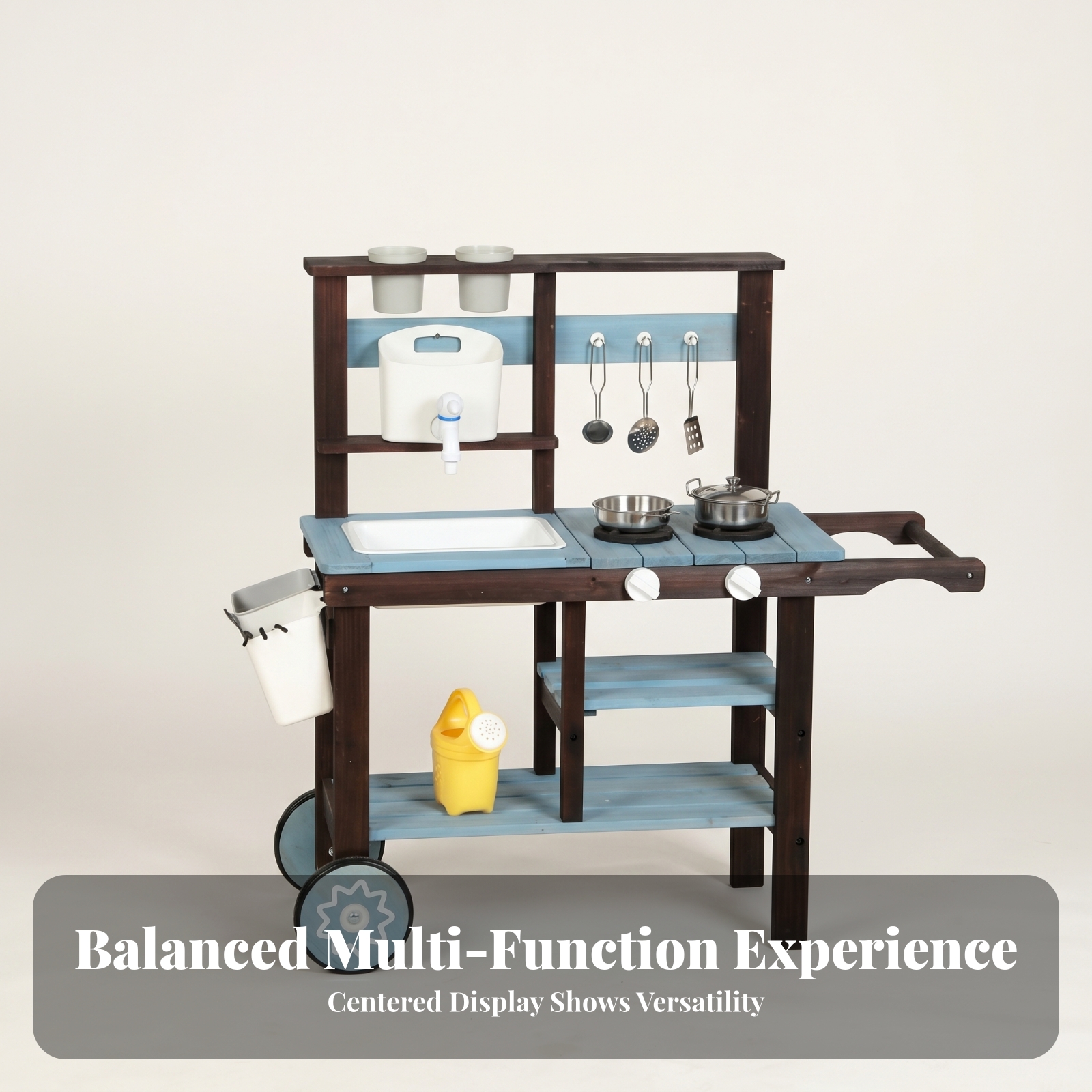 Outdoor Wooden Play Kitchen Bu - Kids Outdoor Sink avaliação e preço