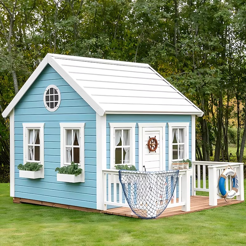 Outdoor Garden Cubby House Chi - Kids Outdoor Wooden Playhouse avaliação e preço
