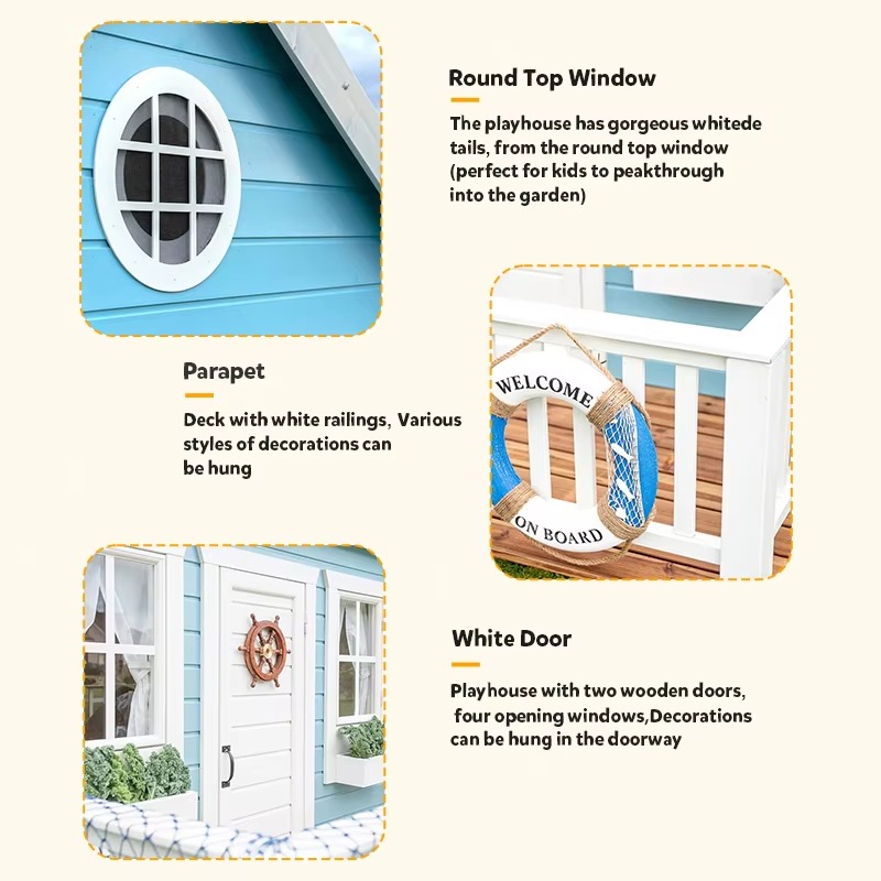 Outdoor Garden Cubby House Chi - Kids Outdoor Wooden Playhouse avaliação e preço